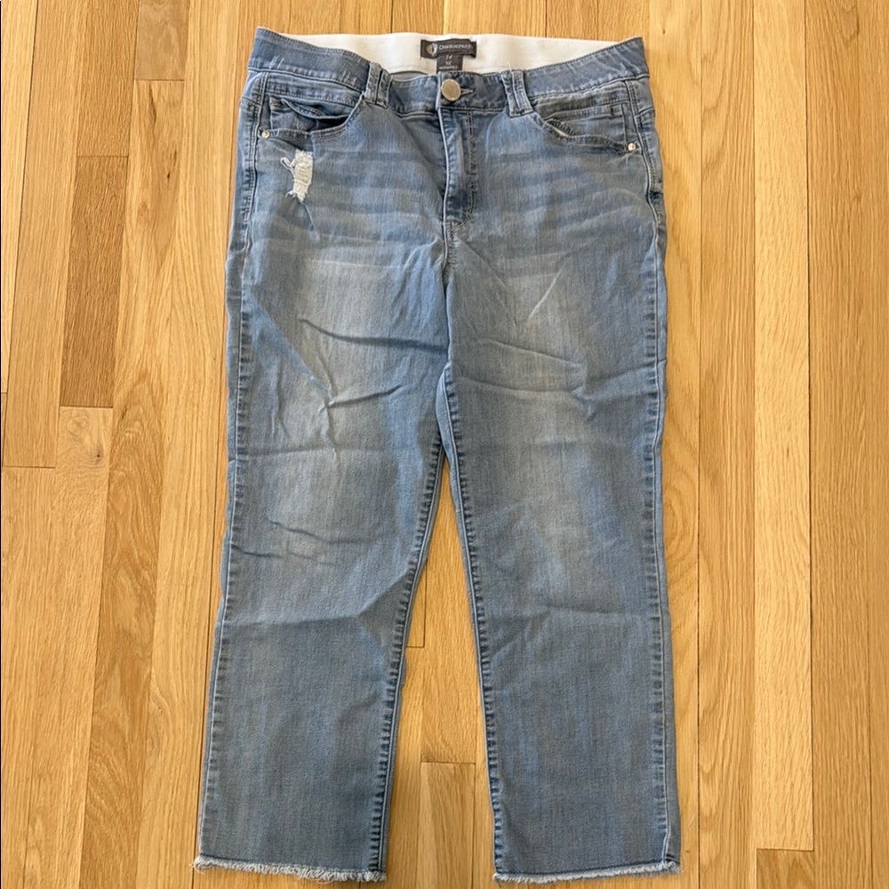 Democracy Distressed Raw Hem Jeans